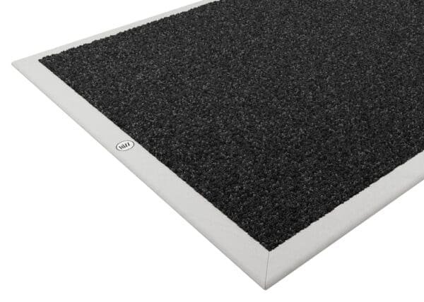 Studio image of RiZZ indoor mat with white leather surround