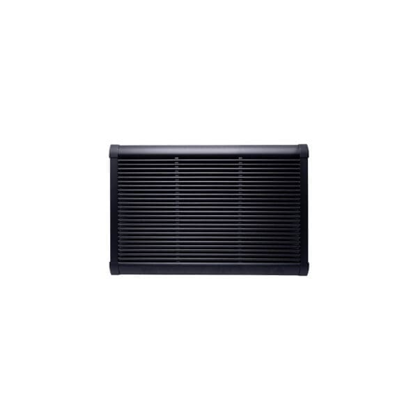 Image of small Rizz outdoor mat 90 x 60cm in black powder coated aluminium