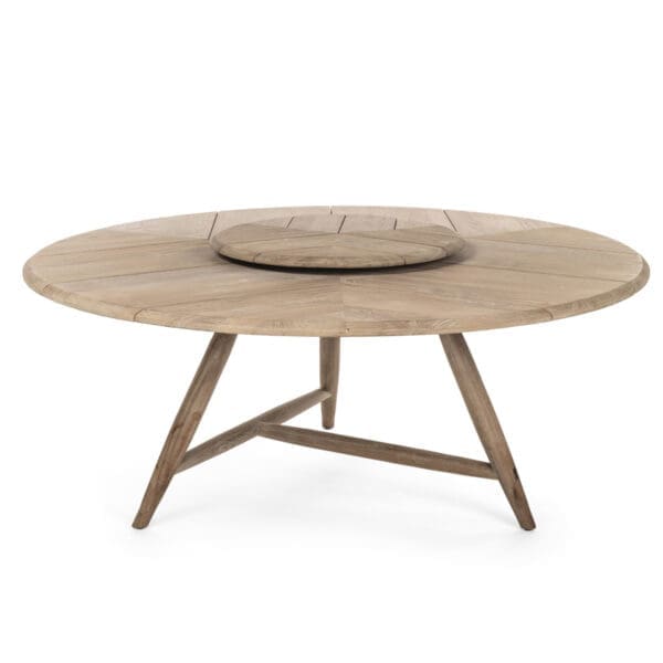 Studio image of Gommaire Faye low dining table with optional lazy susan