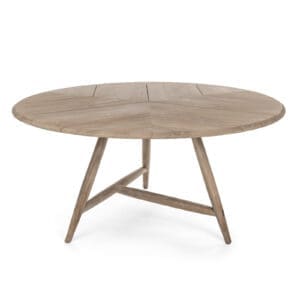 Studio image of Gommaire round table Fay XL (G784XL-NAT) - a luxury teak dining table
