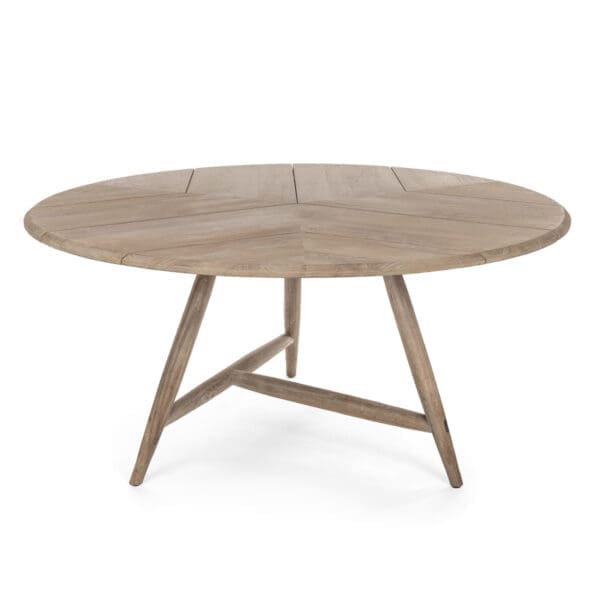 Studio image of Gommaire round table Fay XL (G784XL-NAT) - a luxury teak dining table