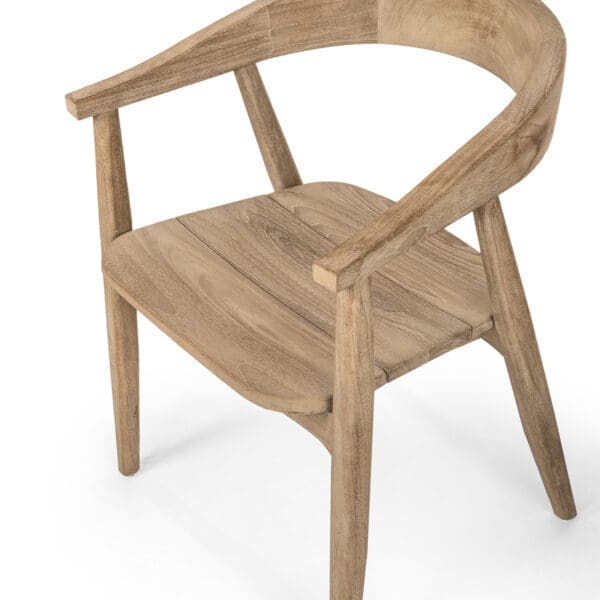 Image of Gommaire armchair Faye teak dining chair