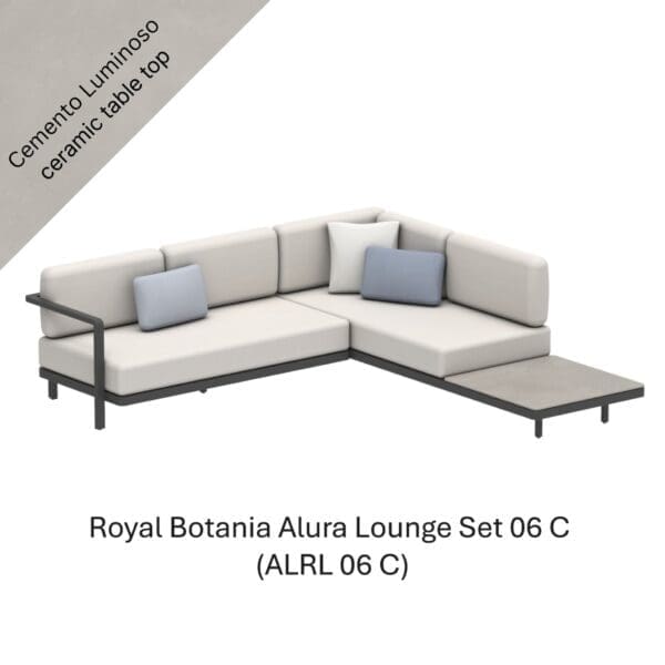 Studio image of Royal Botania Alura Lounge Set 06 C ALRL06CAZU_ _