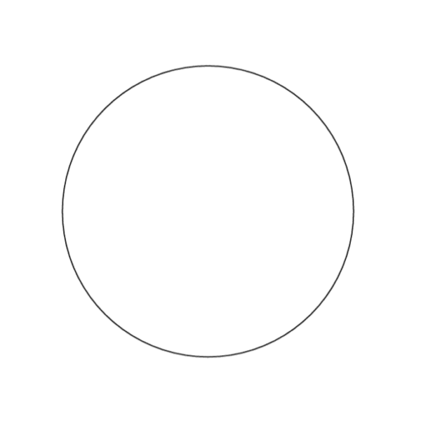 Image of line drawing of circle