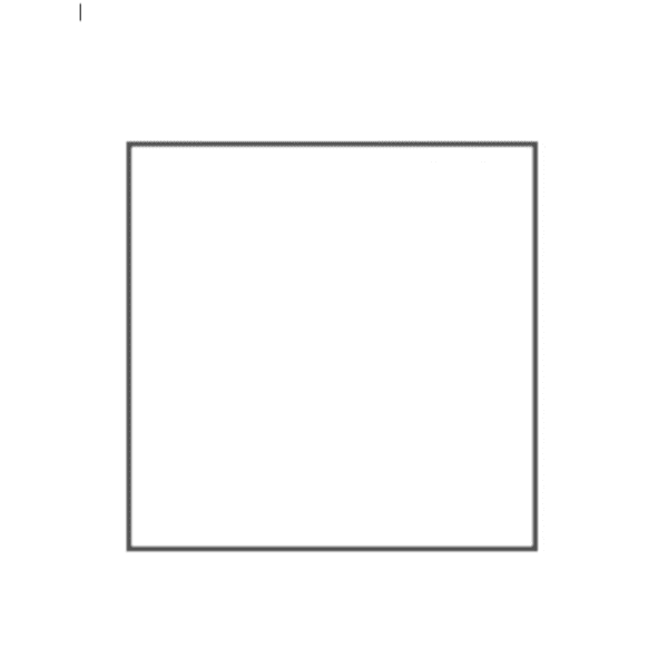 Image of line drawing of square