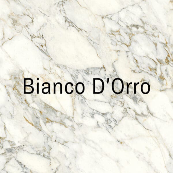 Image of swatch of Bianco D'orro ceramic used for Joli luxury tables