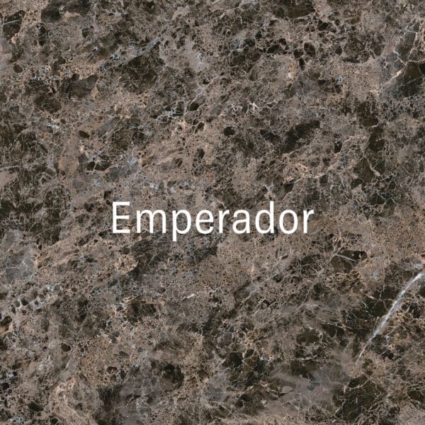 Image of swatch of Emperador ceramic used for Joli luxury tables