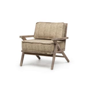 Studio image of Gommaire 1 seater Alabama teak garden lounge chair
