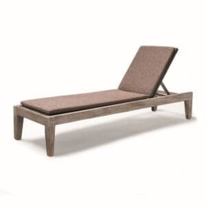 Studio image of Gommaire Lisa teak sunlounger