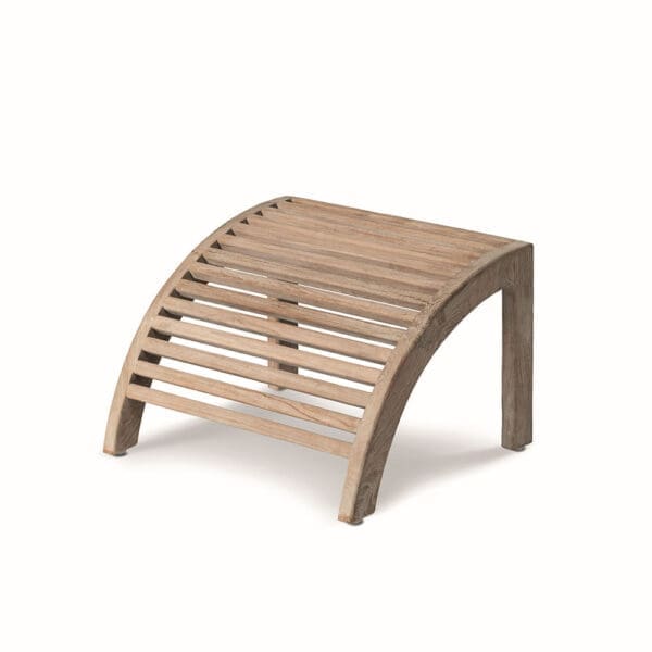 Studio image of Gommaire Orso teak footrest
