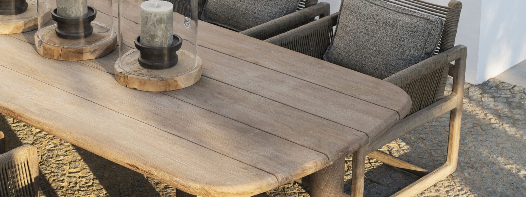 Image of Carlo easy chairs around Carlo teak low table by Gommaire