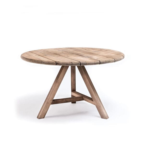 Studio image of Gommaire circular table Anton in solid teak