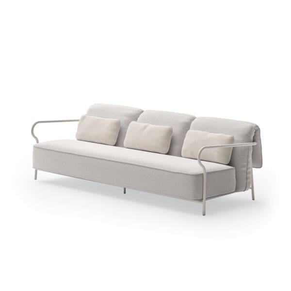 Studio image of Salo sand coloured garden sofa by Unopiu