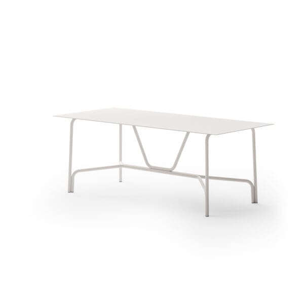 Studio image of medium Salo rectangular garden table by Unopiu