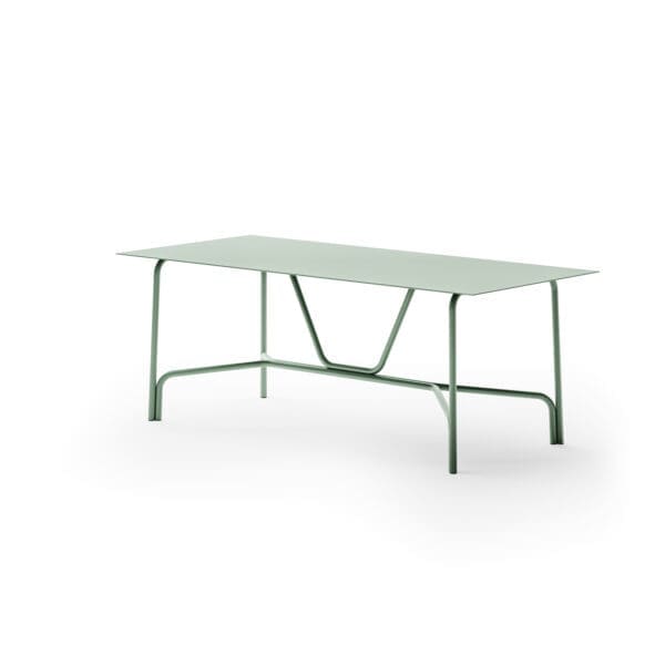 Studio image of medium Salo rectangular aluminium garden table by Unopiu