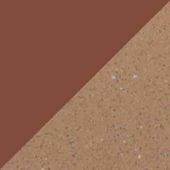 Image of terracotta powder coat and terracotta ceramic used for Salo luxury garden tables from Unopiu