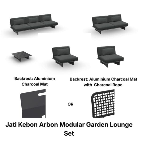 Studio images of Jati Kebon Arbon lounge set