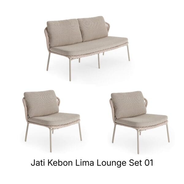 Studio image of composition of Jati Kebon Lima Lounge Set 01