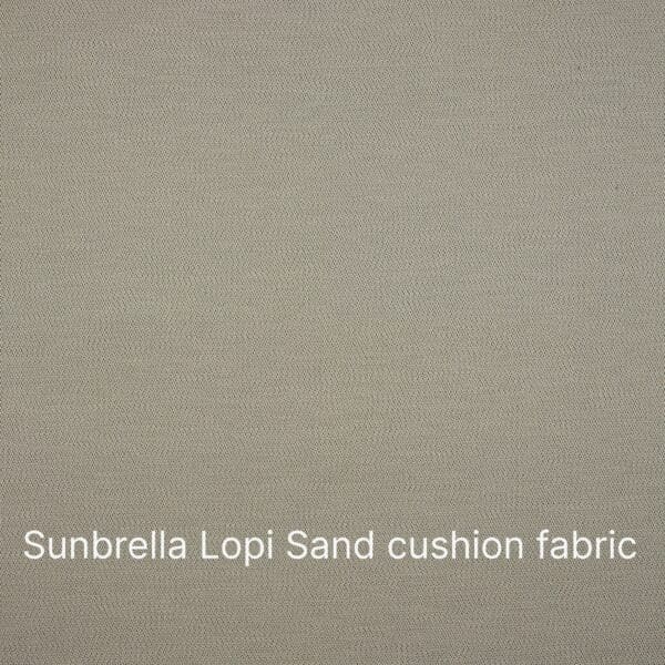 Image of swatch of Sunbrella Lopi Sand used by Jati Kebon