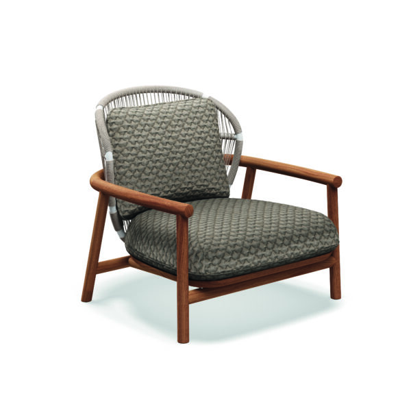 Studio image of Gloster Fern low backed lounge chair