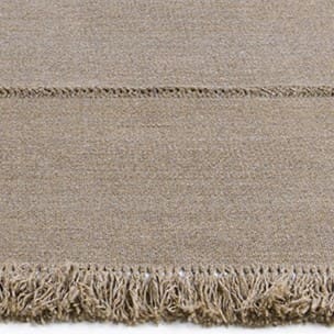 Image of detail of Natural finish of Triptyque luxury outdoor rug by RODA - Italy
