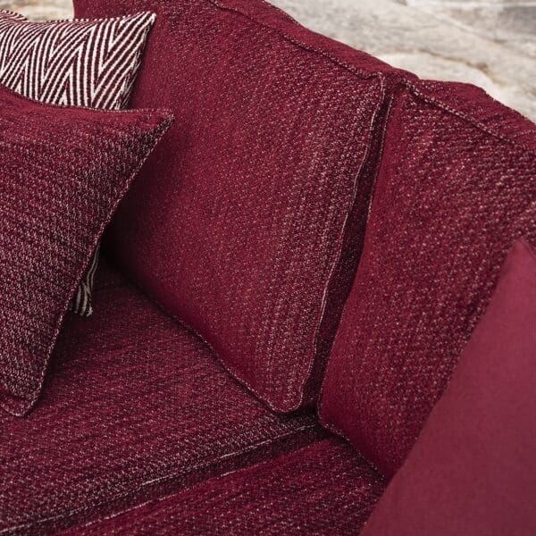 Image of detail of luxury outdoor cushions on Stresa garden sofa by RODA