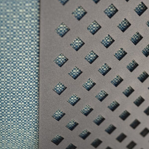 Image of detail of the Smoke coloured aluminium frame and cushions from Stresa luxury garden furniture