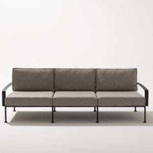 Studio image of Roda Stresa 3 seater luxury garden sofa