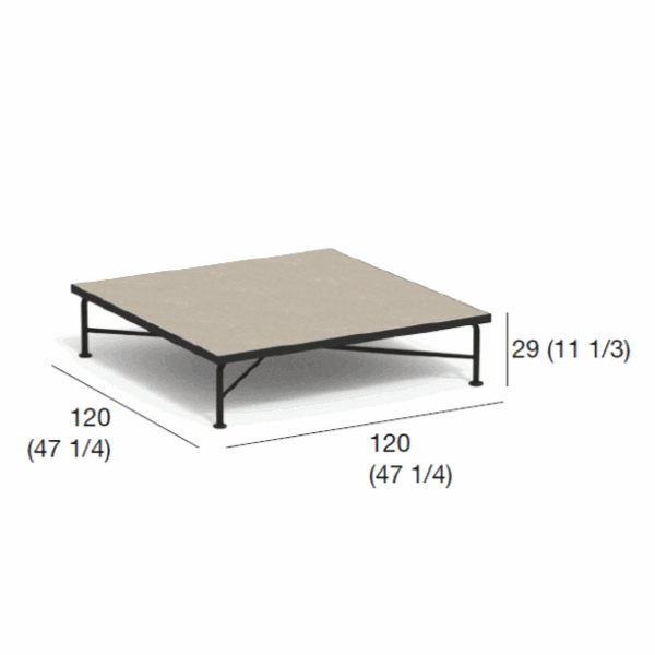 Image of render of RODA Stresa coffee table