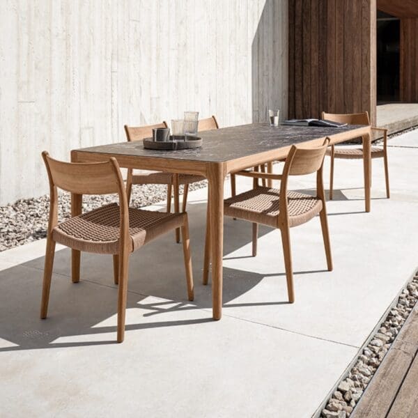 Image of Gloster Lima luxury garden dining table