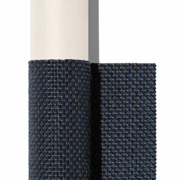 Image of swatch of Milk frame and Navy Batyline used by RODA furniture