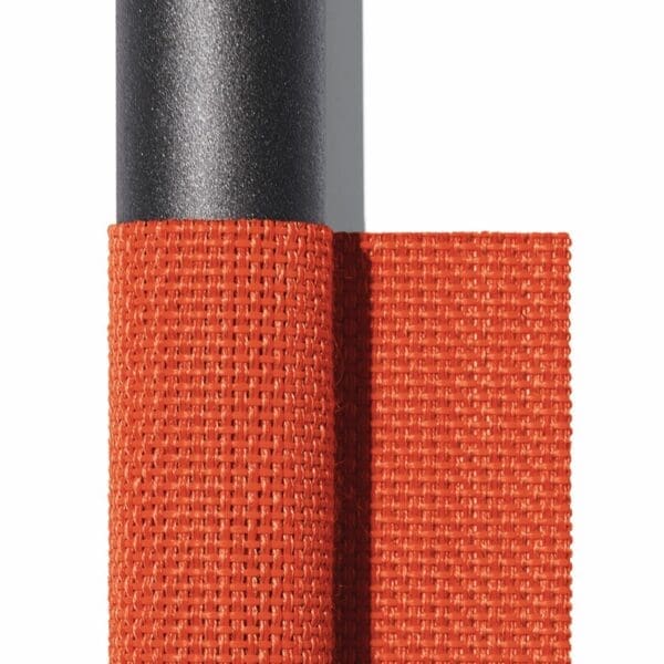 Image of smoke frame and Ginger Batyline swatch used for RODA furniture