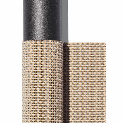 Image of swatch of Smoke frame and Sand Batyline from RODA furniture