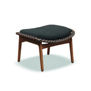 Studio image of Gloster Kay lounge ottoman in brindle wicker