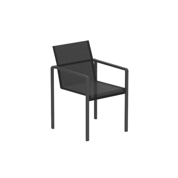 Studio image of Royal Botania Alura dining chair with arms
