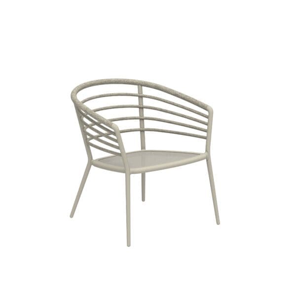 Studio image of Archy low dining chair by Royal Botania