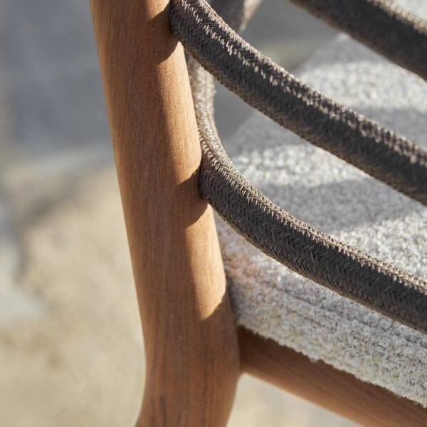 Image of detail of Archy teak garden chair by Royal Botania