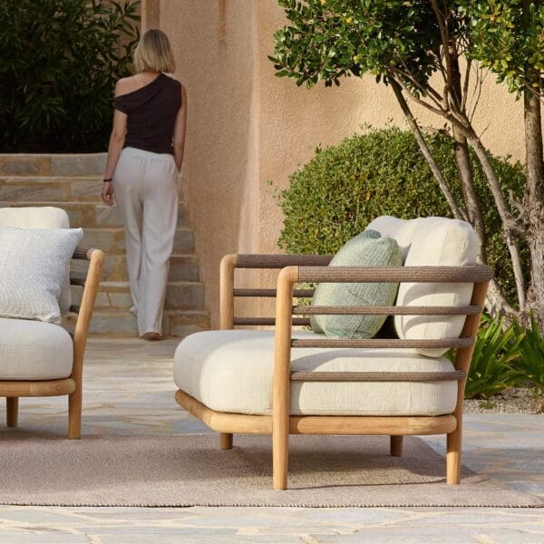 Image of side of Archy Lounge 2 seater sofa by Royal Botania