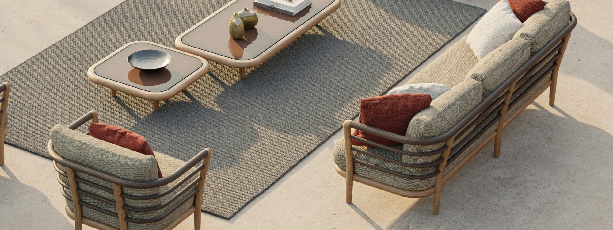 Image of Archy Lounge 3 seater sofa by Royal Botania