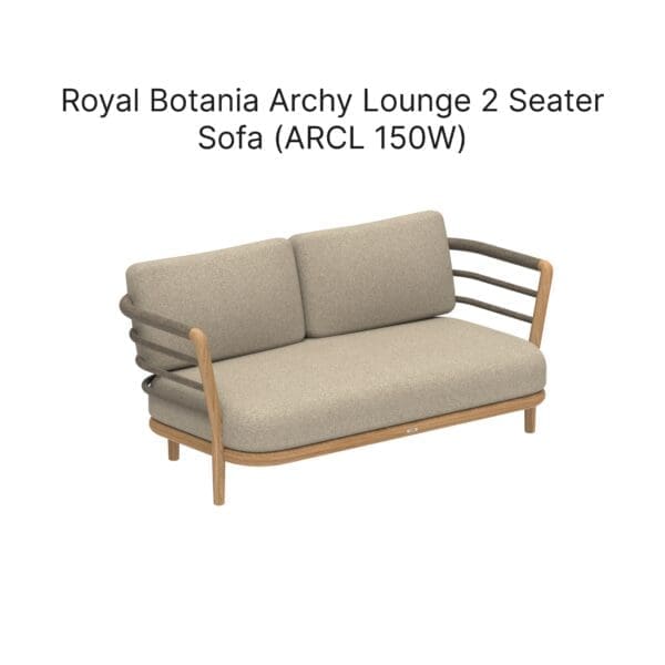 Studio image of Royal Botania Archy Lounge 2 seater sofa