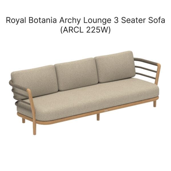 Studio image of Royal Botania Archy Lounge 3 seater sofa