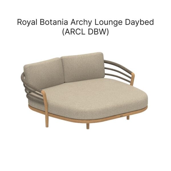 Studio image of Archy Lounge daybed by Royal Botania