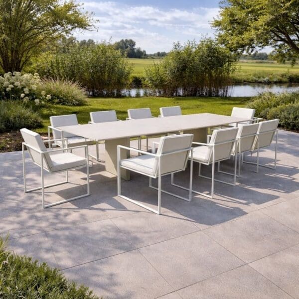 Image of FueraDentro Doble Slim architectural garden table