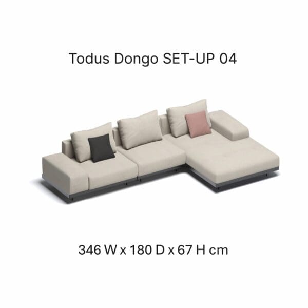Image of render of Todus DONGO sofa SET-UP 04