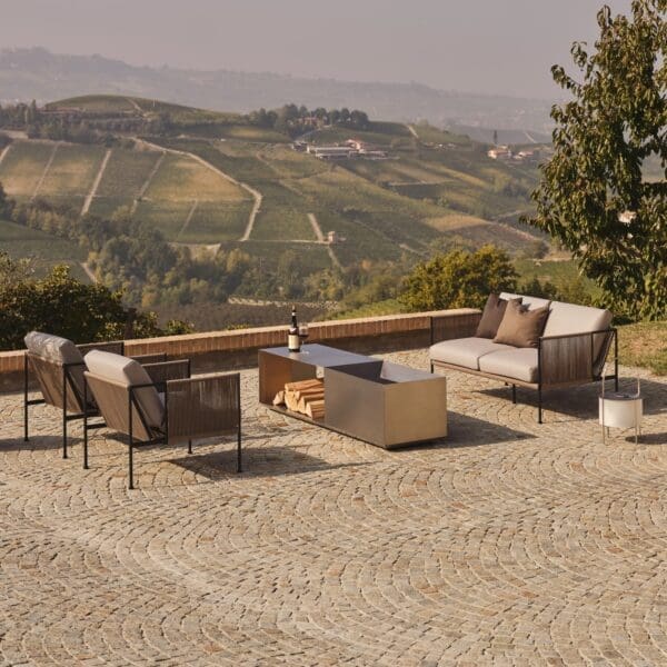 Image of Roshults Brazier on sunny southern European terrace