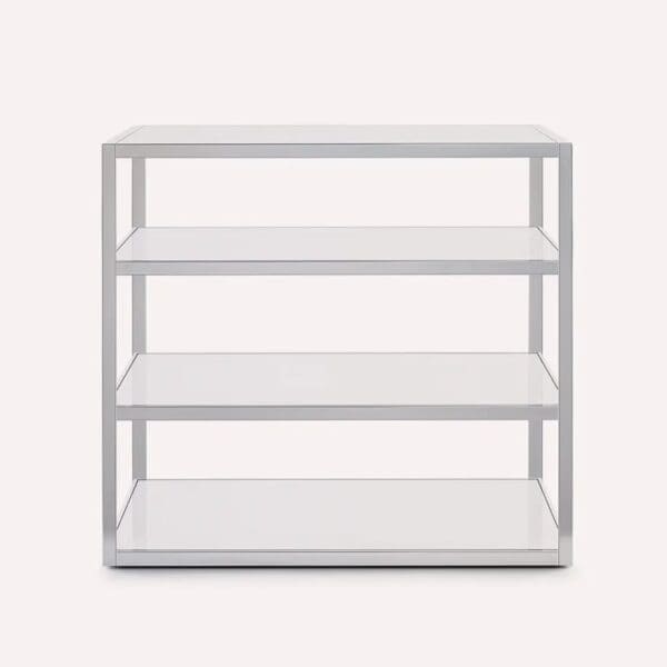 Studio image of Roshults Essentials sideboard 94 in brushed stainless steel