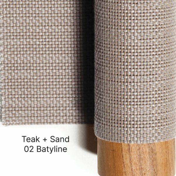 Image ofteak and sand Batyline swatch used for RODA furniture
