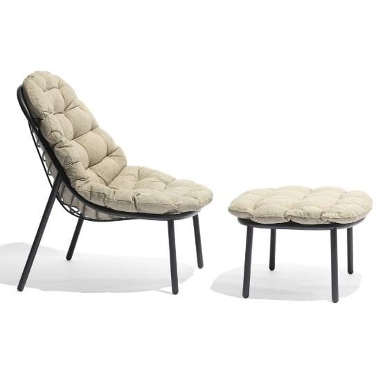 Studio image of Todus Albus lounge chair & footrest