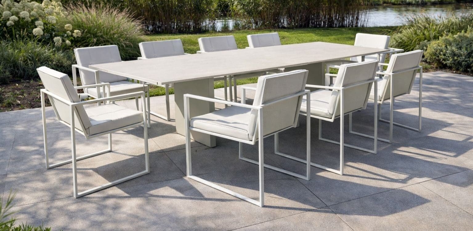 Image of FueraDentro Doble Slim and Butaque carver chairs from FueraDentro