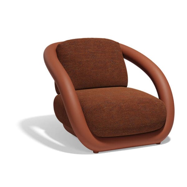 Studio image of Vondom Mel Lounge chair in Clay finish